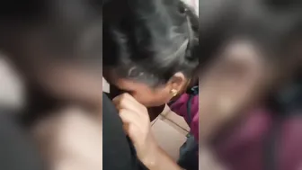 Tamil Housemaid Sucking Dick After Showing Her Perky Round Tits