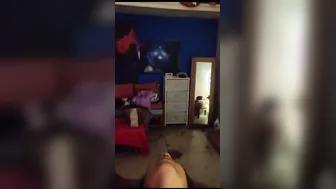 Cheating Wife Riding Dick After Giving Naughty Sensual Footjob