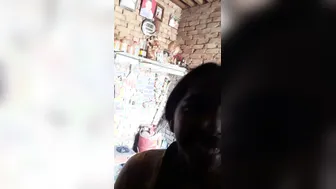 Naughty Village Wife Showing Off Her Perky Boobs To Her Lover