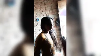 Naughty Village Wife Showing Off Her Perky Boobs To Her Lover