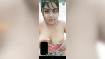 Busty Actress Stripping Down Exposing Her Massive Natural Tits