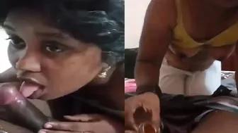 Tamil GF Giving Messy Blowjob Dripping With Sweet Honey