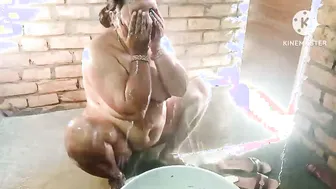 Chubby Village Bhabhi With Huge Tits Fucked In The Bathroom