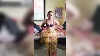 Village Married Bhabhi Stripping Fully Naked For Hidden Camera