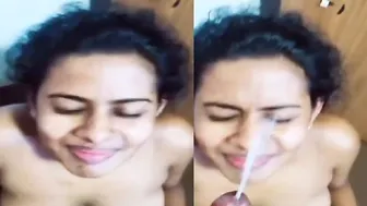 Hottest Desi GF Taking Warm Cum Shower All Over