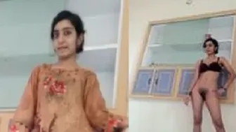 Skinny GF Spreading Wide Showing Pink Pussy And Ass