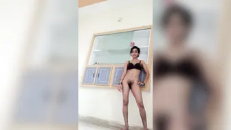 Skinny GF Spreading Wide Showing Pink Pussy And Ass
