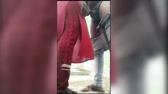 Horny Neighbor Aunty Sneaking Out For Outdoor Fun With Me