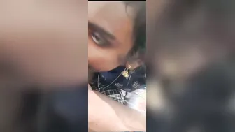 Tamil GF Giving Outdoor Blowjob In Risky Public Spot