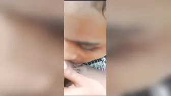 Tamil GF Giving Outdoor Blowjob In Risky Public Spot