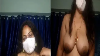 Curvy Telugu Aunty Stripping Down For Private Video Call