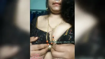 Curvy Telugu Aunty Stripping Down For Private Video Call