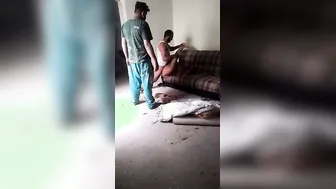 Landlady Getting Fucked Hard By Workers In Her Own Bedroom