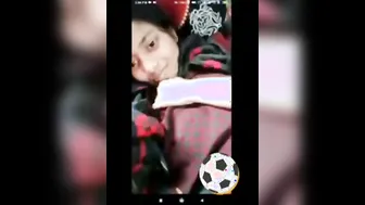 Cute GF Teasing Her Perky Tits On Intimate Video Call