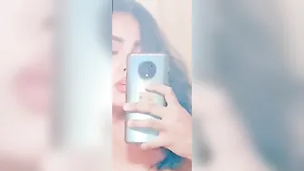 Model GF Topless Showing Off Her Massive Boobs Today