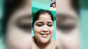 Busty Bengali Wife Teasing During Private Video Call Moments