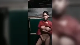 Village Gf Fingering Her Wet Pussy In Front Of Camera Alone