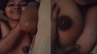 Young GF Getting Her Boobs Pressed During Foreplay