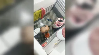 Bhabhi Caught Bathing By Hidden Camera In Her Bathroom Alone