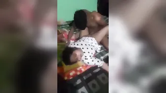 Married Bhabhi Riding Neighbor While Husband Films From Closet