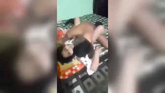 Married Bhabhi Riding Neighbor While Husband Films From Closet