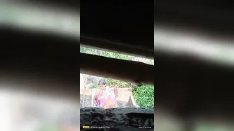 Married Bhabhi Bathing Outdoors Caught On Neighbors Hidden Cam