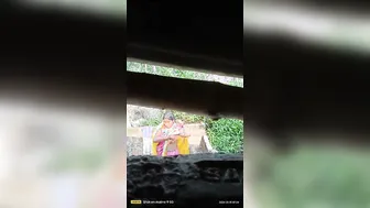 Married Bhabhi Bathing Outdoors Caught On Neighbors Hidden Cam