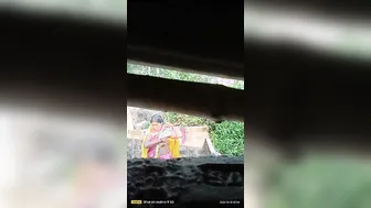 Married Bhabhi Bathing Outdoors Caught On Neighbors Hidden Cam