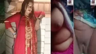 Naughty Bhabhi Getting Naked During Private Video Call At Home