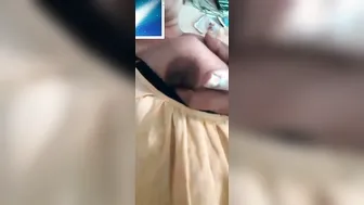 Married Bhabhi Spreading Thick Pussy Lips During Naughty Video Call