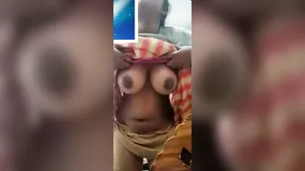 Married Bhabhi Teasing Lover On Video Chat Flashing Tits Pussy