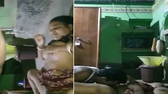 Neighbor Bhabhi Getting Pounded In Village Home Caught On Camera
