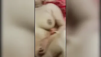 Village Aunty Getting Creamy Finish From Her Young Lover At Home