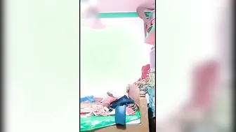 Cheating Wife Teasing By Flashing Her Boobs And Pussy For Him