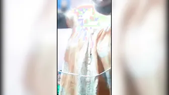 Cheating Wife Teasing By Flashing Her Boobs And Pussy For Him