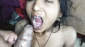 Village Wife Giving A Sloppy Blowjob And Getting A Facial