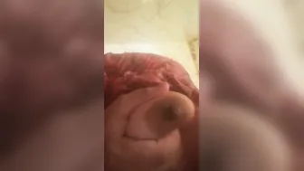 Married Woman In Shower Recording Her Huge Boobs For Her Man