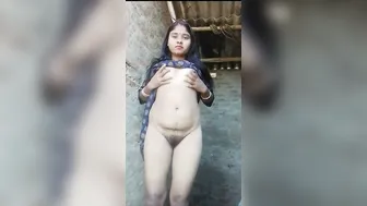 Village Wife Playing With Her Boobs And Pussy Feeling Horny