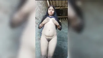 Village Wife Playing With Her Boobs And Pussy Feeling Horny