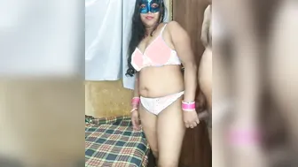 Busty Bhabhi Giving Blowjob Wearing Only Her Innerwear