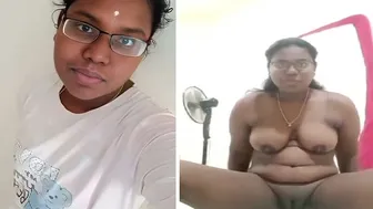 Busty Tamil Babe Sitting Naked Spreading Legs Before Camera
