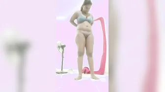 Busty Tamil Babe Sitting Naked Spreading Legs Before Camera
