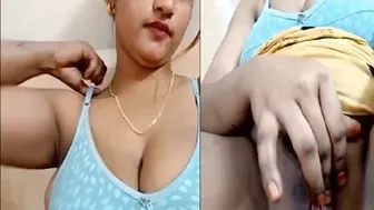 Busty Bhabhi Flaunting Huge Tits Live On Webcam From Bedroom