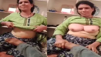 Sexy Bhabhi With Big Boobs Getting Herself Ready For Sex