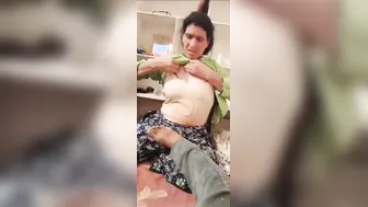 Sexy Bhabhi With Big Boobs Getting Herself Ready For Sex