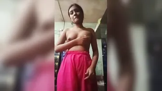 Slim Bengali Girl Fingering Her Horny Wet Pussy At Home
