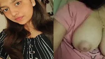 Desi GF Exposing Her Massive Natural Tits For Me
