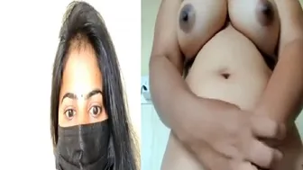 Busty South Indian Babe Flaunting Her Curves In Solo Cam Show