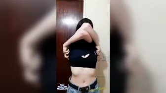 Stacked College Girl Stripping Naked For Her Private BF