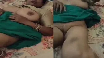 Busty Indian Wife Lying Naked Waiting For Her Man To Come Home
